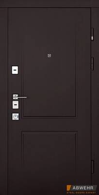 Вхідні двері квартирні abwehr модель 440 priority (колір венге темний) комплектация megapolispro