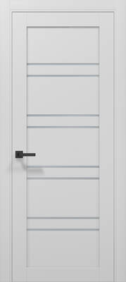 Межкомнатные двери ламинированные ламинированная дверь tetra t-01 (сатин) альпийский белый пвх