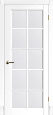 Окрашенная дверь Ницца ПОО белая - Фото