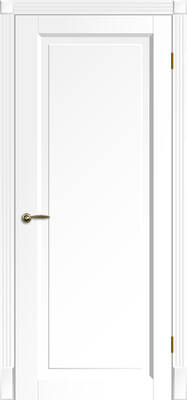 окрашенная дверь Флоренция ПГ белая - Фото