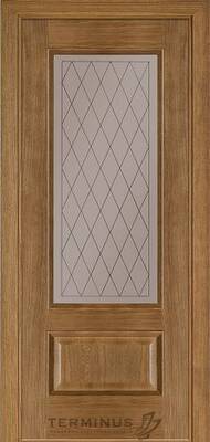 Міжкімнатні двері шпоновані шпонированная дверь модель 52 даймон стекло