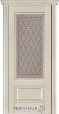 Міжкімнатні двері шпоновані шпонированная дверь модель 52 ясень crema стекло