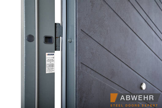 Вхідні двері квартирні abwehr (абвер) модель fora (колір бетон антрацит) комплектація nova