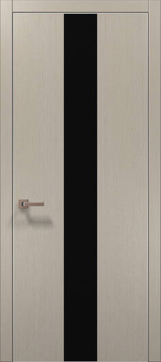 Межкомнатные двери ламинированные ламинированная дверь plato-06 дуб кремовый алюминиевая кромка