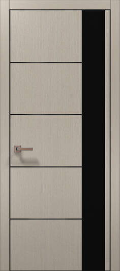 Межкомнатные двери ламинированные ламинированная дверь plato-11 дуб кремовый алюминиевая кромка