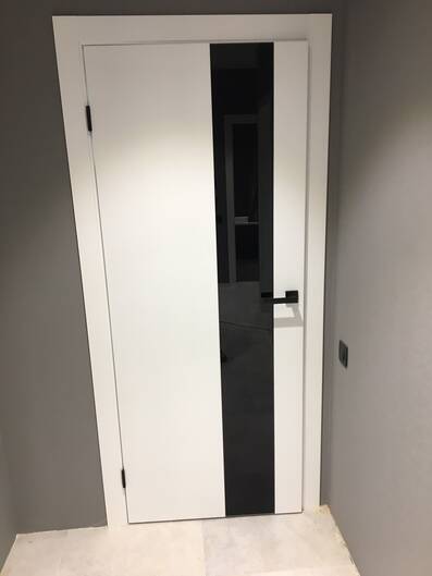 Міжкімнатні двері фарбовані а3 біла серія 