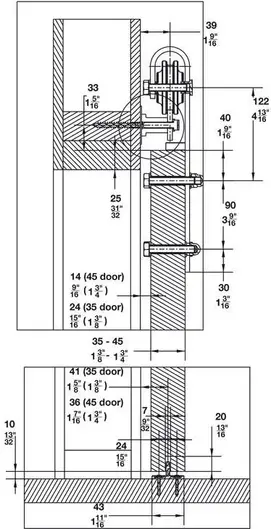 Фурнітура розсувні системи розсувна система loft lj-1040-200