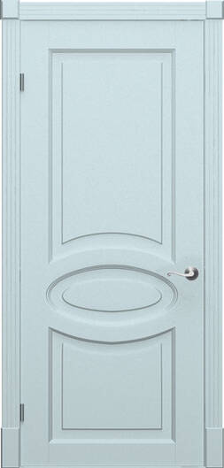 Міжкімнатні двері фарбовані барселона пг блакитна