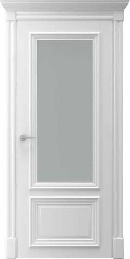 Міжкімнатні двері фарбовані мадрид по білі