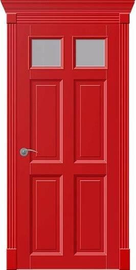 Межкомнатные двери окрашенные окрашенная дверь америка пчо красный чили