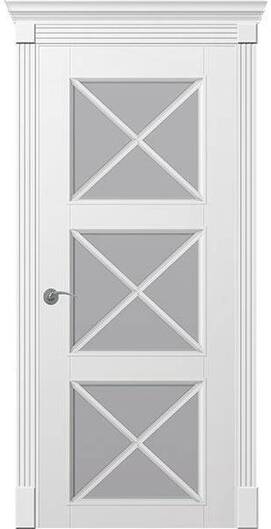 Міжкімнатні двері фарбовані окрашенная дверь рим-итальяно поо белая