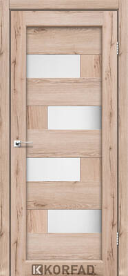 Міжкімнатні двері ламіновані модель pm-10 лофт бетон скло сатин білий