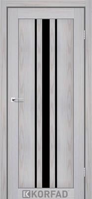 Межкомнатные двери ламинированные ламинированная дверь модель fl-03 серая модрина чёрное стекло