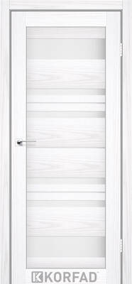 Міжкімнатні двері ламіновані модель  fl-04 біла модрина сатин білий