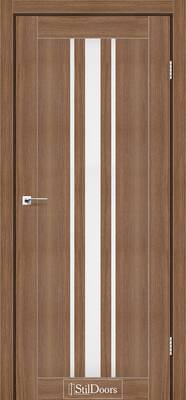 Міжкімнатні двері ламіновані ламінована дверь модель arizona італійський горіх сатин