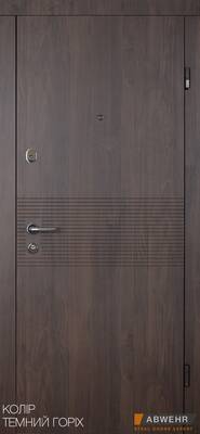 Входные двери квартирные входная квартирная дверь abwehr (абвер) модель miriel (темный орех) комплектация nova
