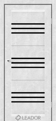 Межкомнатные двери ламинированные ламинированная дверь leador sovana бетон белый чёрное стекло