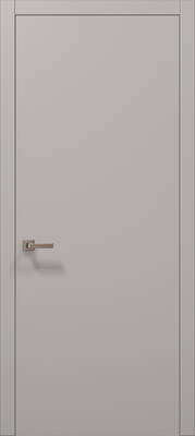 Міжкімнатні двері ламіновані ламінована дверь plato-01c світло-сірий супермат