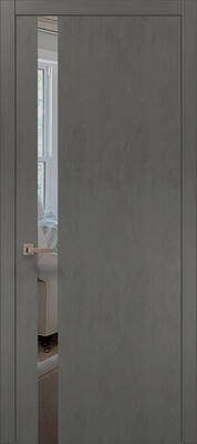 Міжкімнатні двері ламіновані ламінована дверь plato-04 бетон сірий