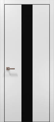 Міжкімнатні двері ламіновані ламінована дверь plato-06 білий матовий