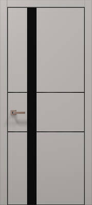 Міжкімнатні двері ламіновані ламінована дверь plato-08 світло-сірий супермат