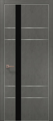 Міжкімнатні двері ламіновані ламінована дверь plato-10 бетон сірий