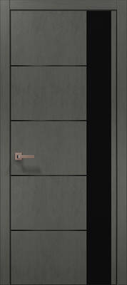 Міжкімнатні двері ламіновані ламінована дверь plato-11 бетон сірий