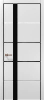 Міжкімнатні двері ламіновані ламінована дверь plato-12 білий матовий