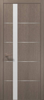 Міжкімнатні двері ламіновані ламінована дверь plato-12 дуб сірий