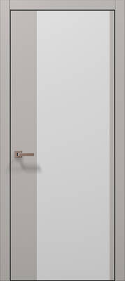 Міжкімнатні двері ламіновані ламінована дверь plato-13 світло-сірий супермат
