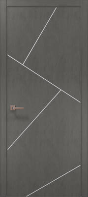 Міжкімнатні двері ламіновані ламінована дверь plato-15 бетон сірий