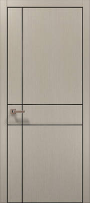 Межкомнатные двери ламинированные ламинированная дверь plato-30 дуб кремовый алюминиевая кромка