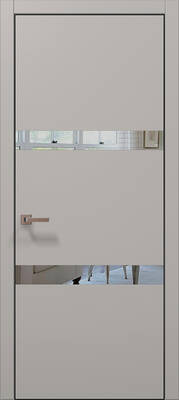 Межкомнатные двери ламинированные ламинированная дверь plato-25 светло-серый супермат алюминиевая кромка