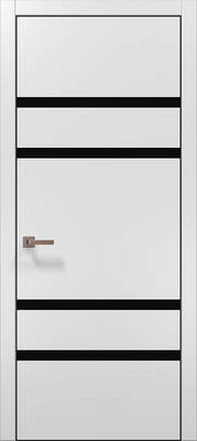 Межкомнатные двери ламинированные ламинированная дверь plato-27 белый матовый алюминиевая кромка