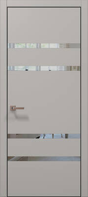 Межкомнатные двери ламинированные ламинированная дверь plato-27 светло-серый супермат алюминиевая кромка