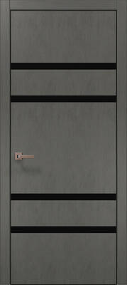Межкомнатные двери ламинированные ламинированная дверь plato-27 бетон серый алюминиевая кромка