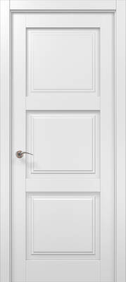 Міжкімнатні двері ламіновані ламінована дверь ml-06 білий матовий
