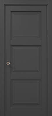 Міжкімнатні двері ламіновані ламінована дверь ml-06 темно-сірий супермат
