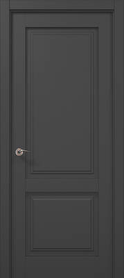 Міжкімнатні двері ламіновані ламінована дверь ml-10 темно-сірий супермат