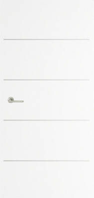 Міжкімнатні двері ламіновані стандарт 15.1 брама білий гладкий