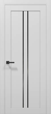 Міжкімнатні двері ламіновані tetra t-02 (blk) альпійський білий пвх