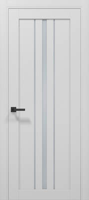 Межкомнатные двери ламинированные ламинированная дверь tetra t-03 (сатин) альпийский белый пвх