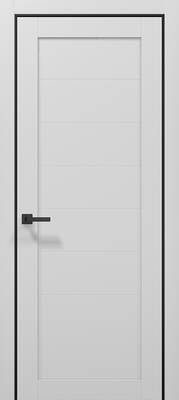 Міжкімнатні двері ламіновані tetra t-04 глуха набірна фильонка альпійський білий пвх