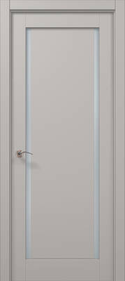 Міжкімнатні двері ламіновані ламінована дверь ml-62с світло-сірий супермат