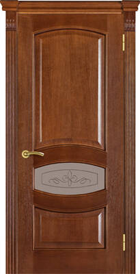 Межкомнатные двери шпонированные шпонированная дверь модель 50 дуб браун гл-ст-гл