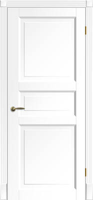 Окрашенная дверь Ницца ПГ белая - Фото