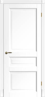 Окрашенная дверь Лондон ПГ белая - Фото