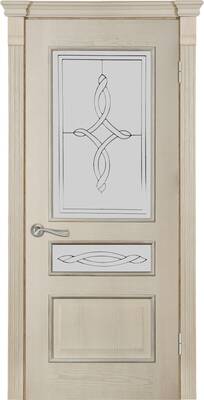 Межкомнатные двери шпонированные шпонированная дверь модель 53 ясень crema гл-ст-гл