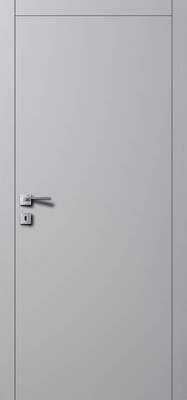 Окрашенная дверь А1 серый шелк - Фото