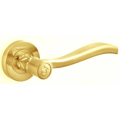 Фурнитура ручки дверная ручка oro-oro модель gilda 047-16е gp золото